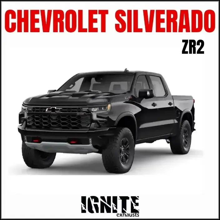 Chevrolet Silverado 1500 Exhaust ZR2 6.2L EcoTec3 V8 Cat Back Single 3.5" to 3" Dual Systems