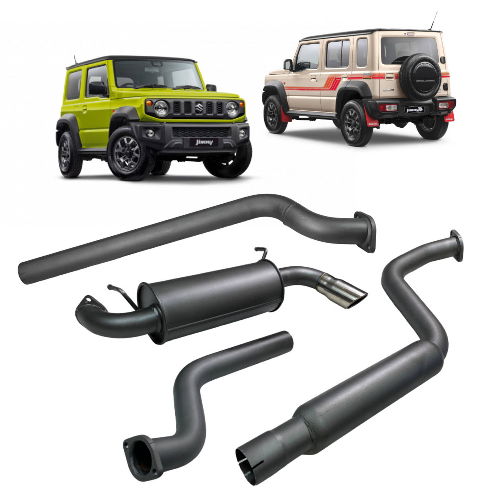 Redback 4x4 Exhaust System for Suzuki Jimny 3 & 5 Door (07/2018 - On) image