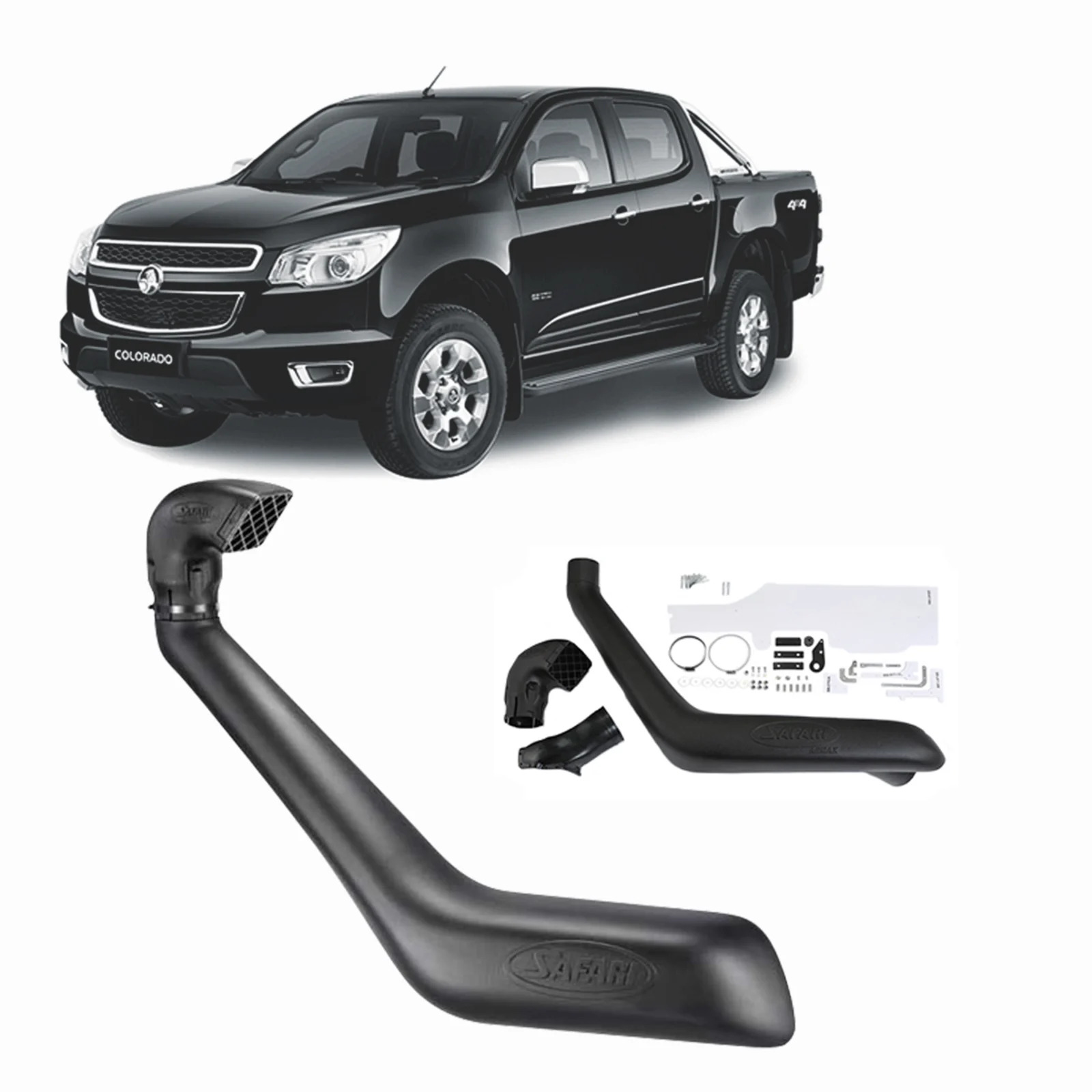 SAFARI SNORKEL HOLDEN COLORADO RG 2.8L DUROMAX TURBO DIESEL 2012 ONWARDS SS176HF image