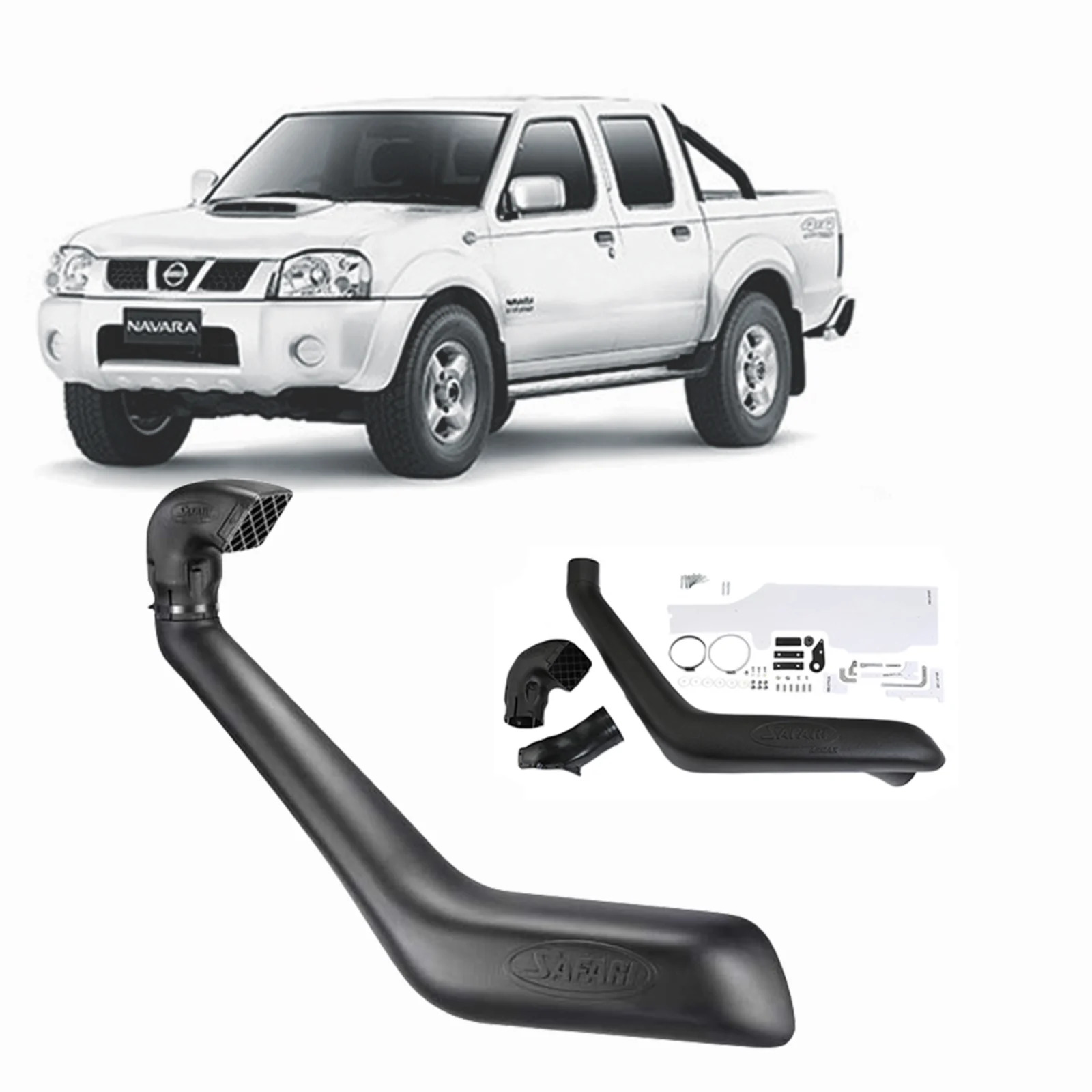 SAFARI SNORKEL NISSAN NAVARA D22 01/07 ONWARDS DUAL BATT. ONLY YD25 (CTI) 2.5L DIESEL  image