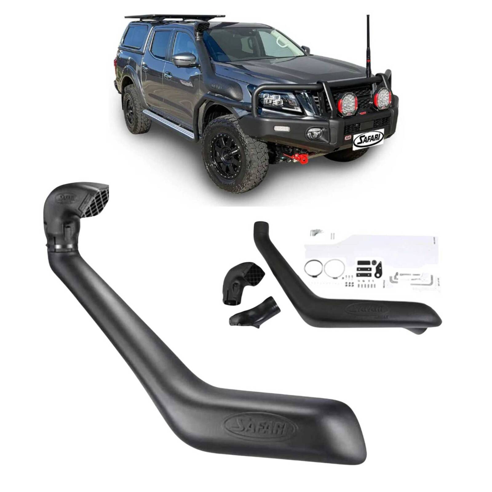 Safari V-Spec Snorkel for Nissan Navara NP300 D23 2.3L Facelift Models (12/2020 - on) image