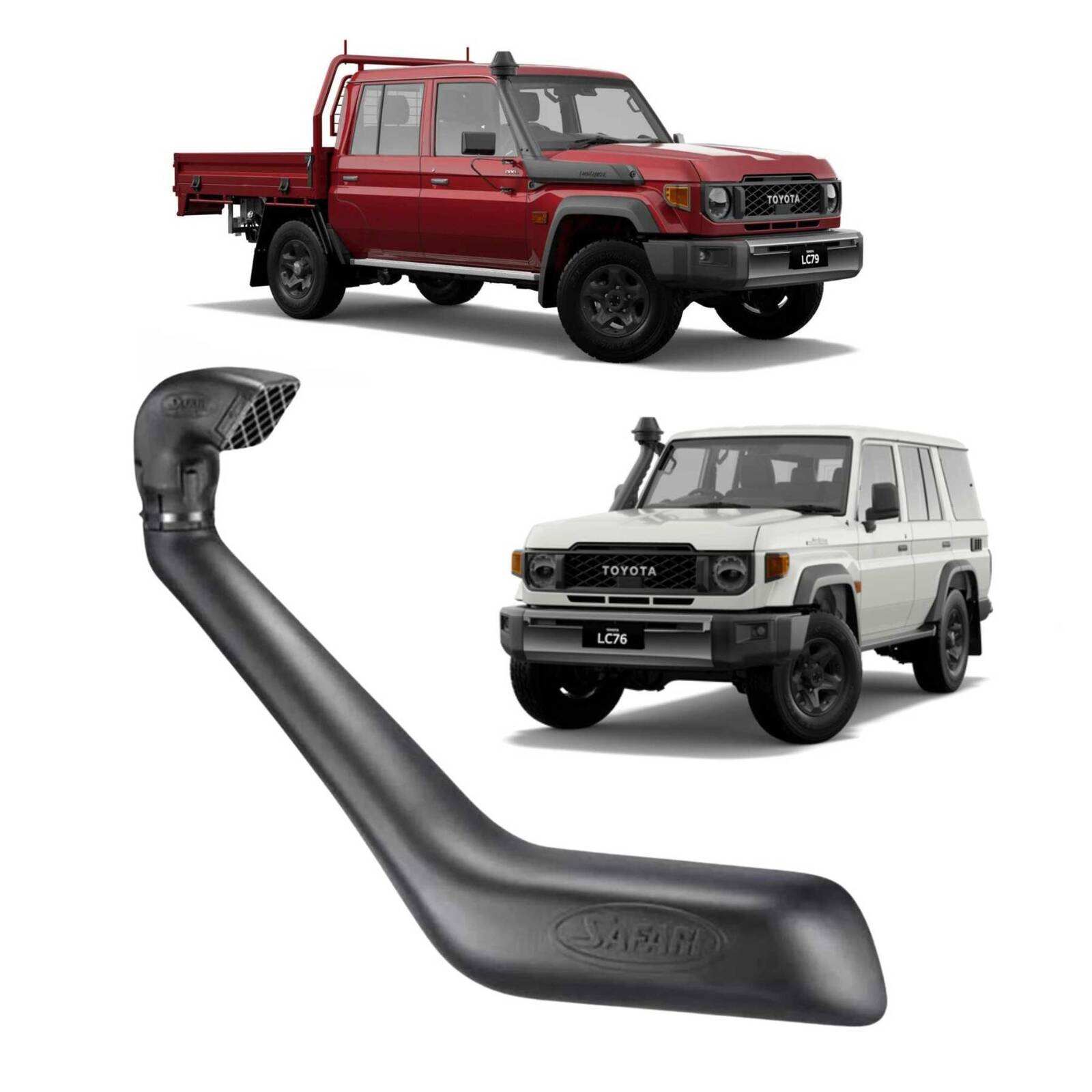 Safari Armax Snorkel For Toyota LandCruiser 70 Series MY24 Facelift 2.8L 4CYL Turbo (1GD-FTV Engine) image