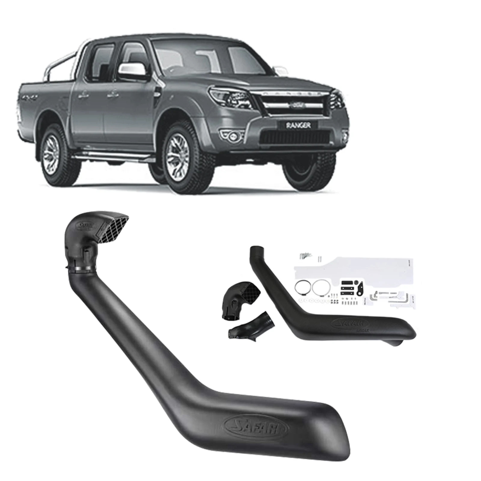 SAFARI SNORKEL FORD RANGER PJ PK 3.0L DIESEL 12/06 > 07/11 image