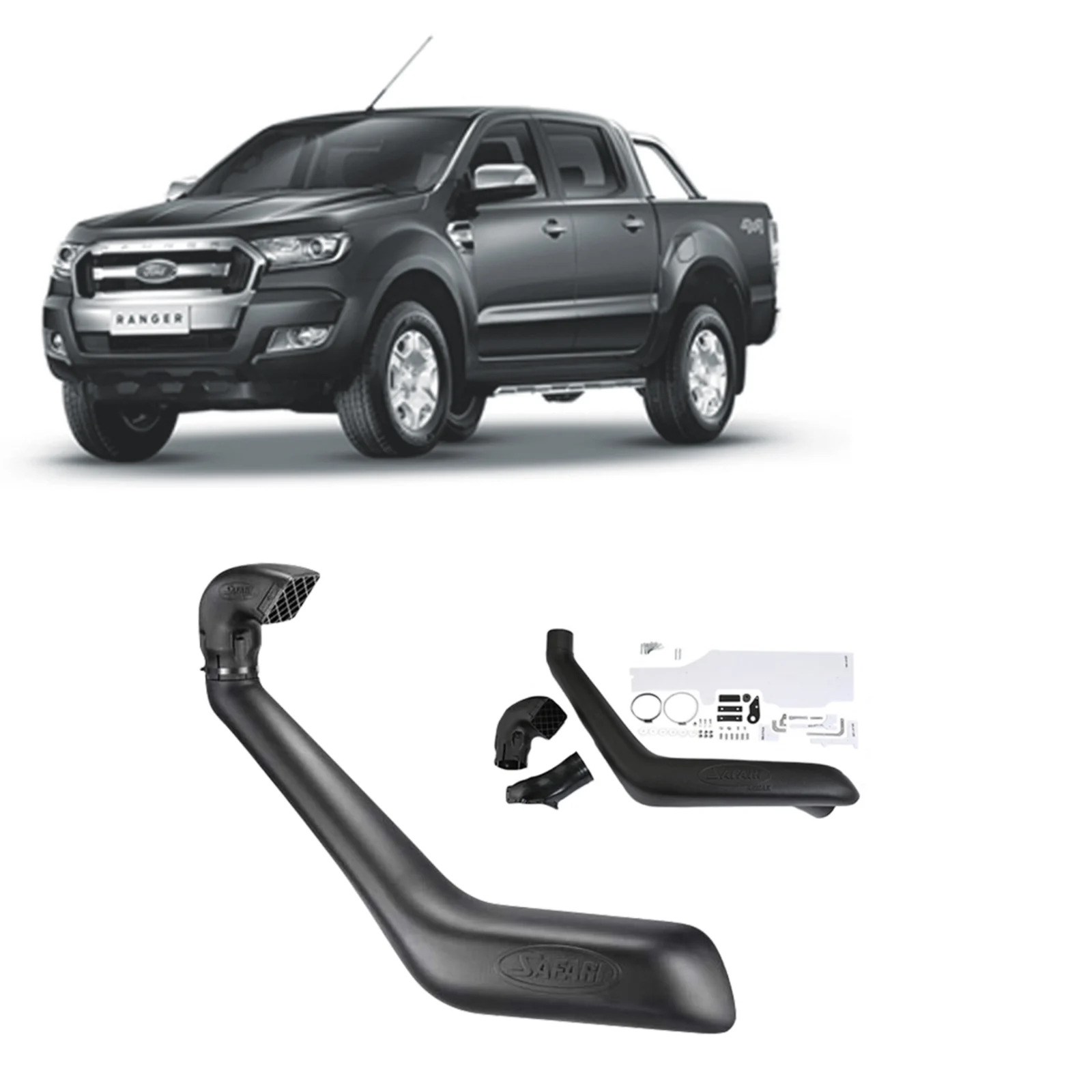 SAFARI SNORKEL FORD EVEREST 4X4 08/2015 ON 3.2L TURBO DIESEL ALL MODELS image