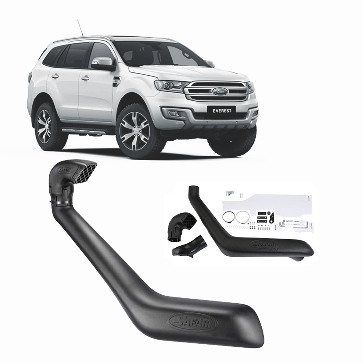 Safari Armax Snorkel for Ford Ranger PX2 MkIII (2019 Facelift) 2.0L, Everest All Engines (07/2015 - 05/2022) image