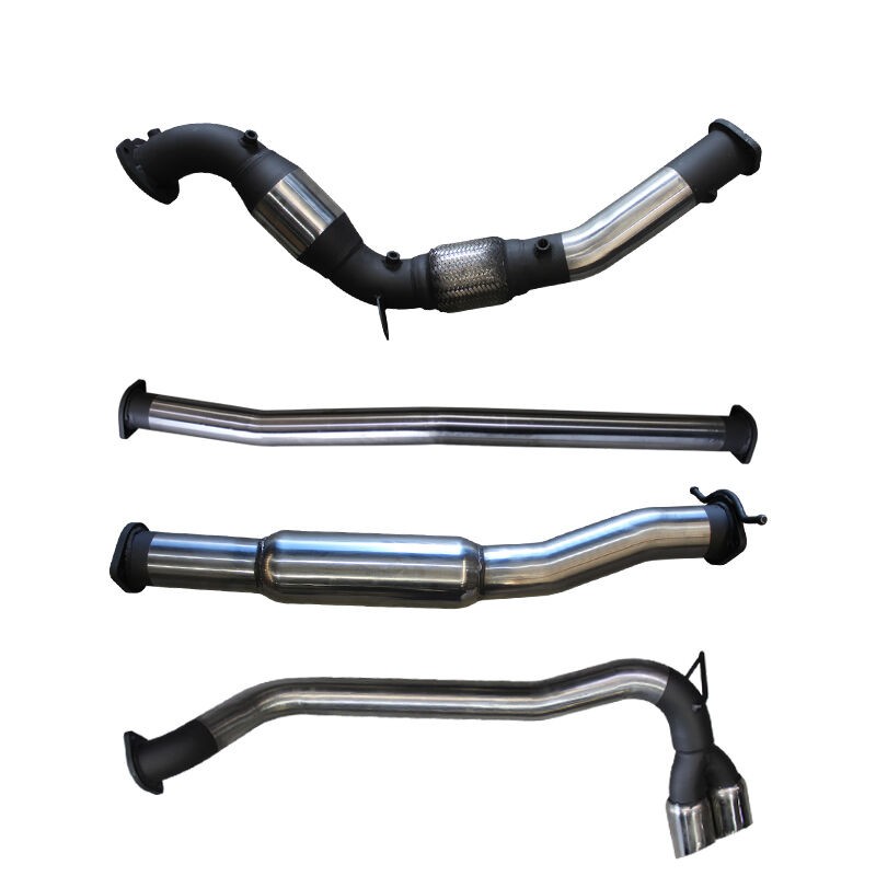 Manta Ford PX2 Ranger 3.2L Turbo Back With Cat, Hotdog Twin Tip Side Exit Stainless Steel image