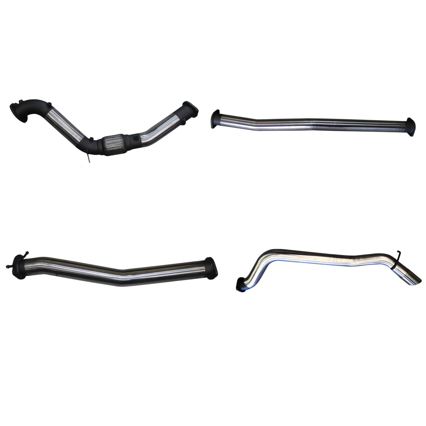 Manta Ford PX2 Ranger 3.2L Turbo Back Without Cat & Without Muffler Stainless Steel image