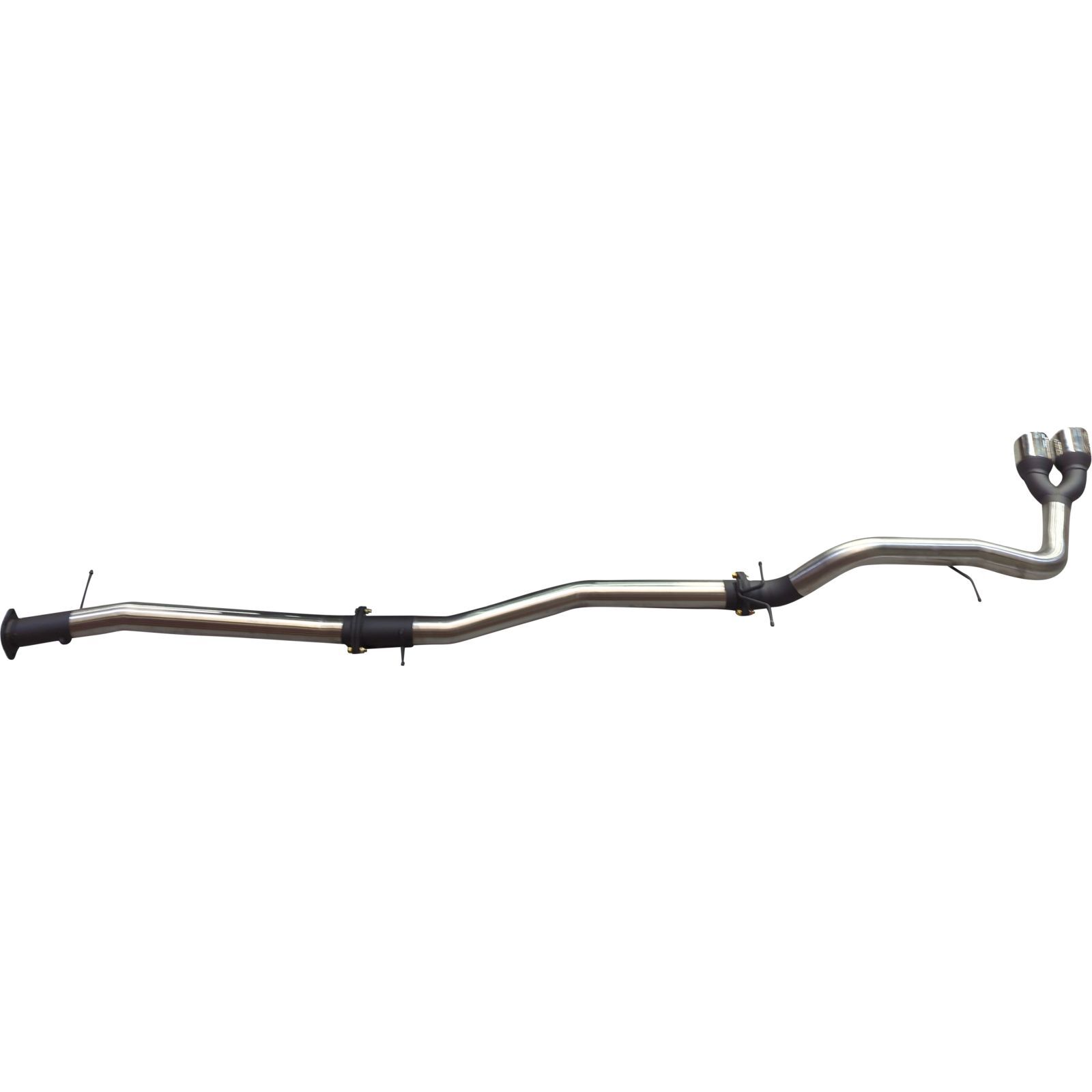 Manta Ford Ranger Next Gen T6.2 4cyl 2.0 Bi-Turbo 3in DPF Back, Twin Tip Side Exit Stainless Steel image