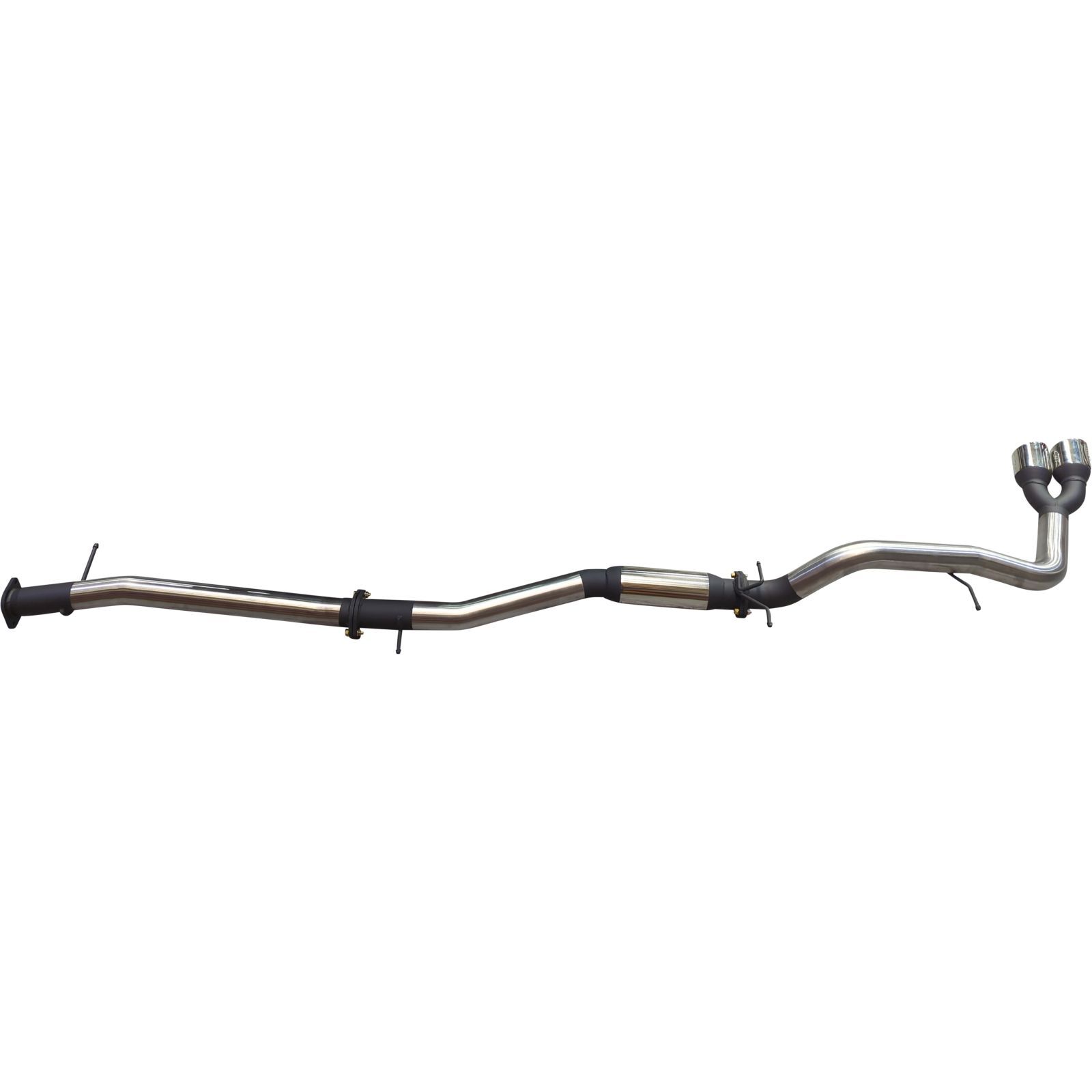 Manta Ford Ranger Next Gen T6.2 4cyl 2.0 Bi-Turbo 3in DPF Back With Hotdog, Twin Tip Side Exit Stainless Steel image