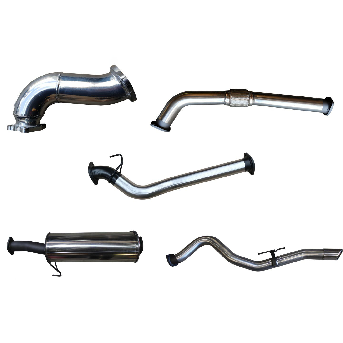 Manta Holden Colorado RC 3.0L 08 - 10 LWB Without Cat & With Muffler Stainless Steel image