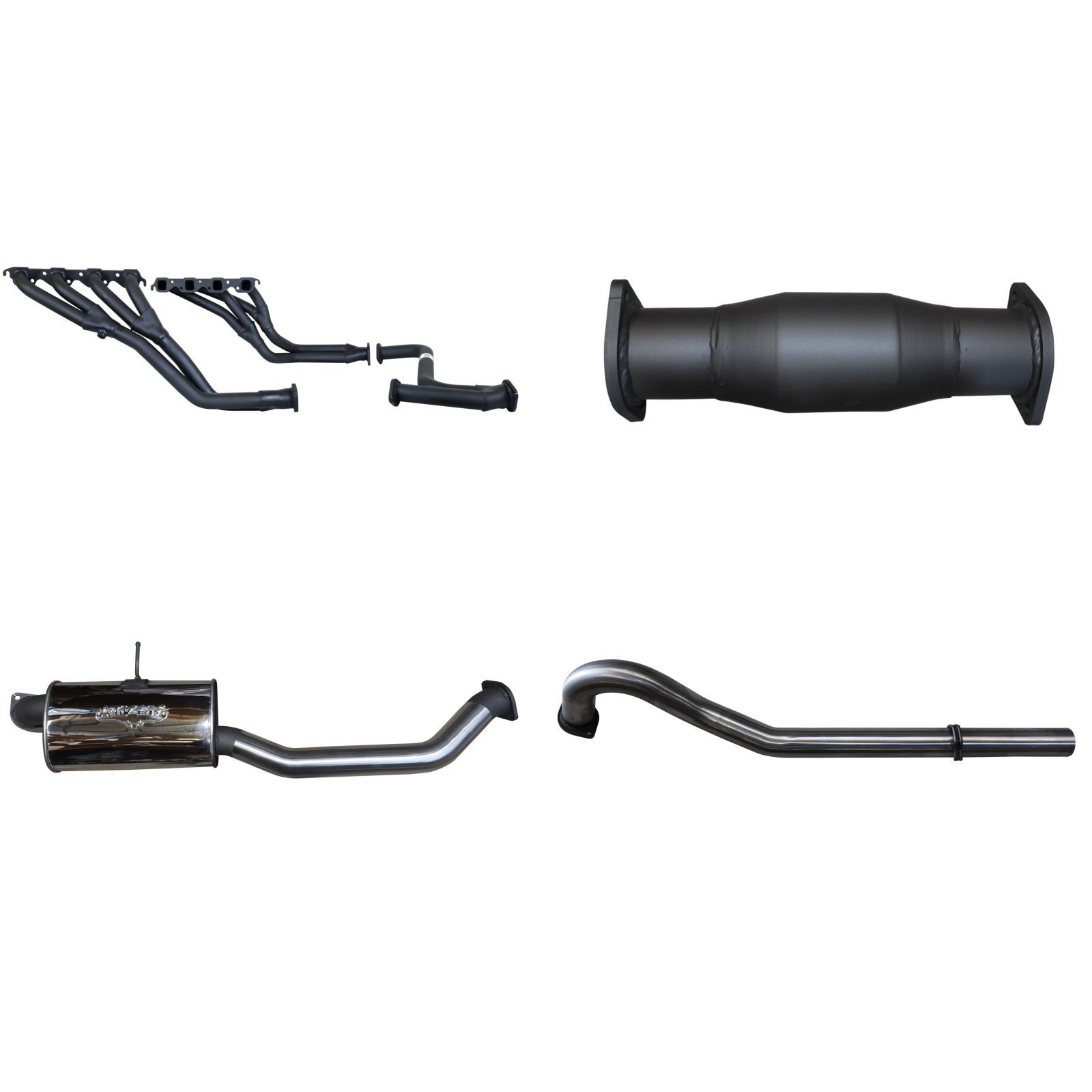Manta Holden Commodore VN VP VR VS Sedan 5.0L Manual V8 3in With Extractors Tailpipe Stainless Steel image