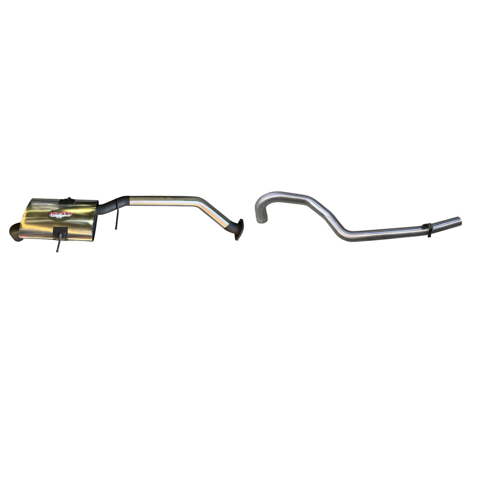 Manta Holden Commodore VG VP VR V6 Ute 2.5in Catback Muffler/Tailpipe Stainless Steel image