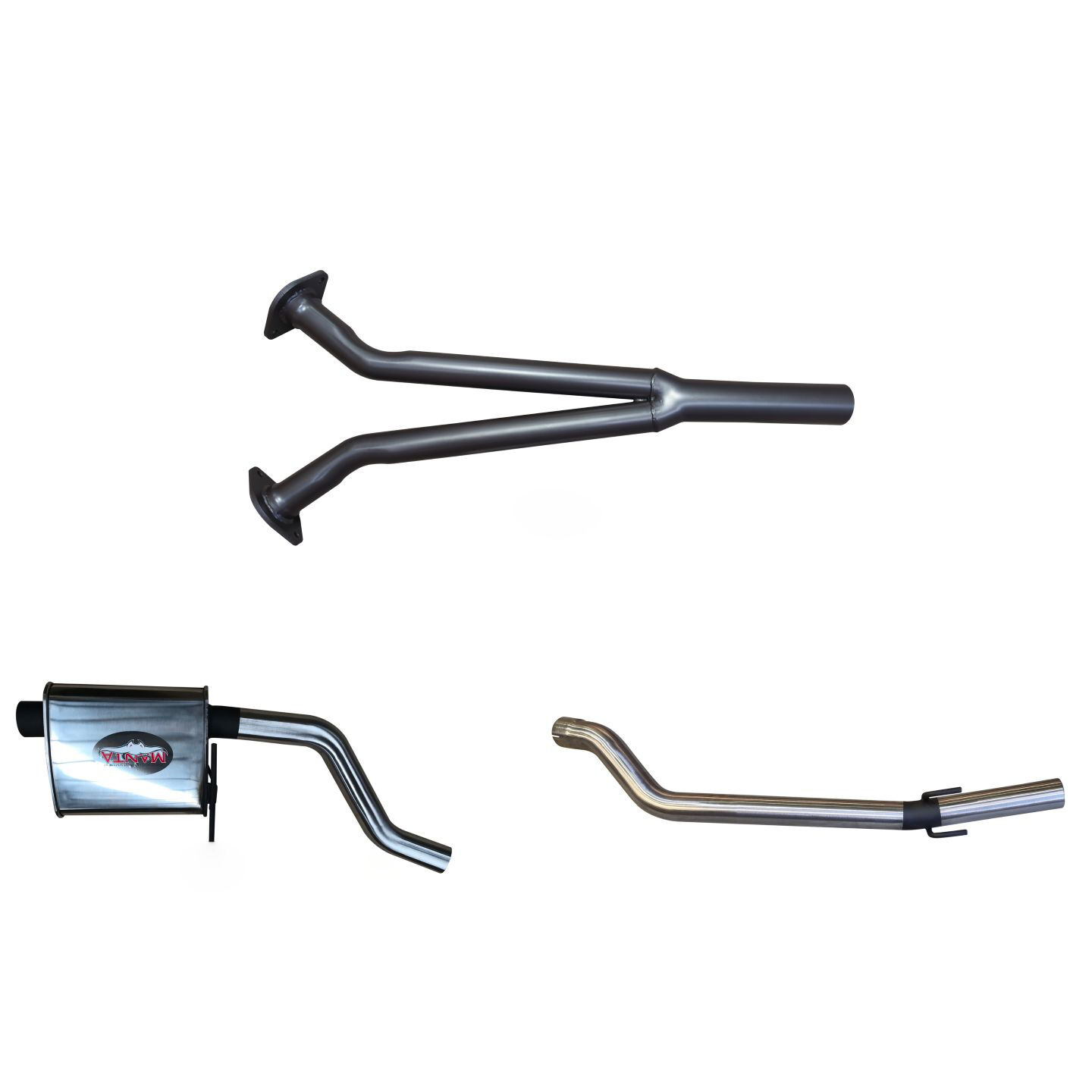 Manta Holden Commodore VZ V6 Sedan Ute Wagon 2.5in Catback Muffler/Tailpipe Stainless Steel image