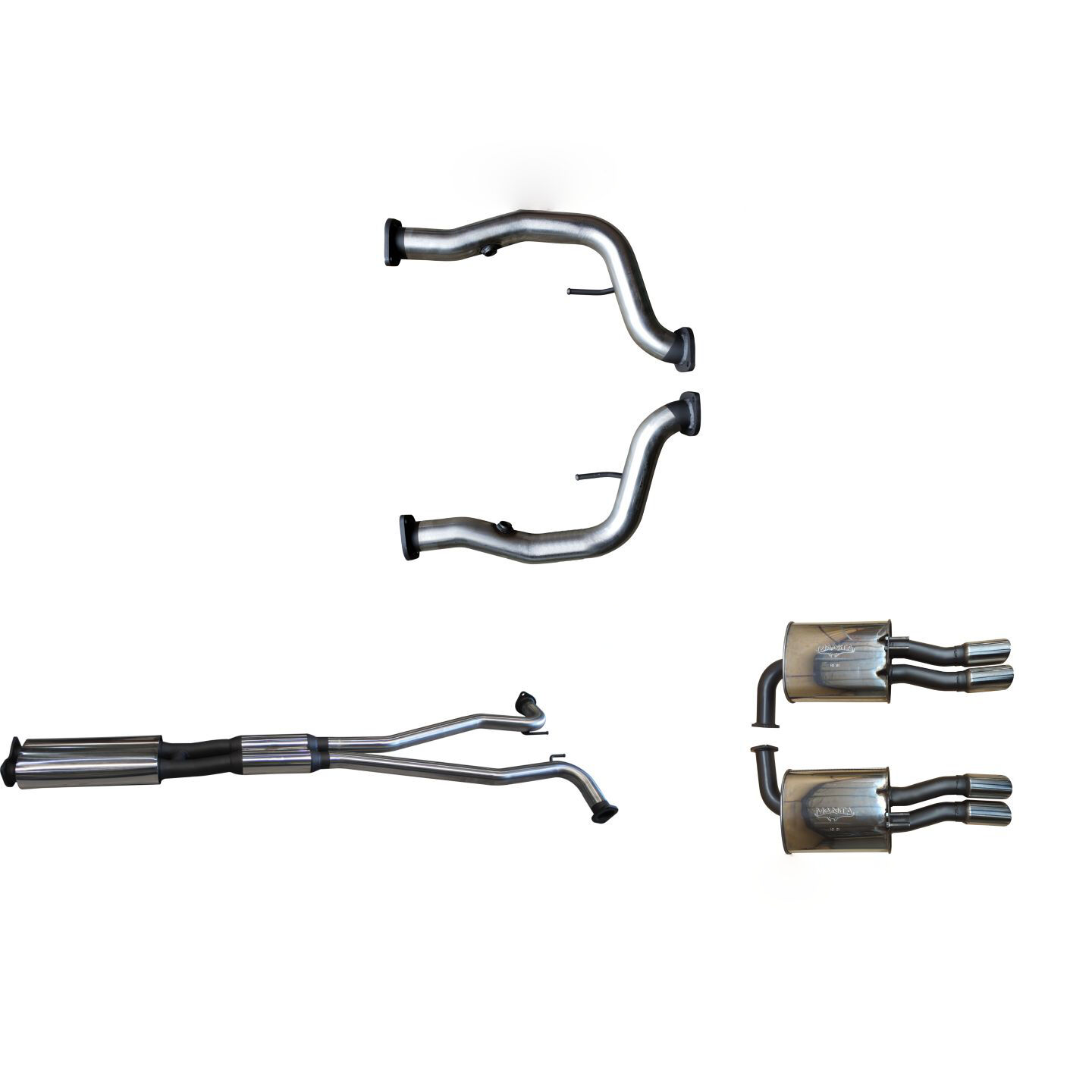 Manta Holden VE Ute & Maloo 2.5in Catback Muffler/Muffler Stainless Steel image