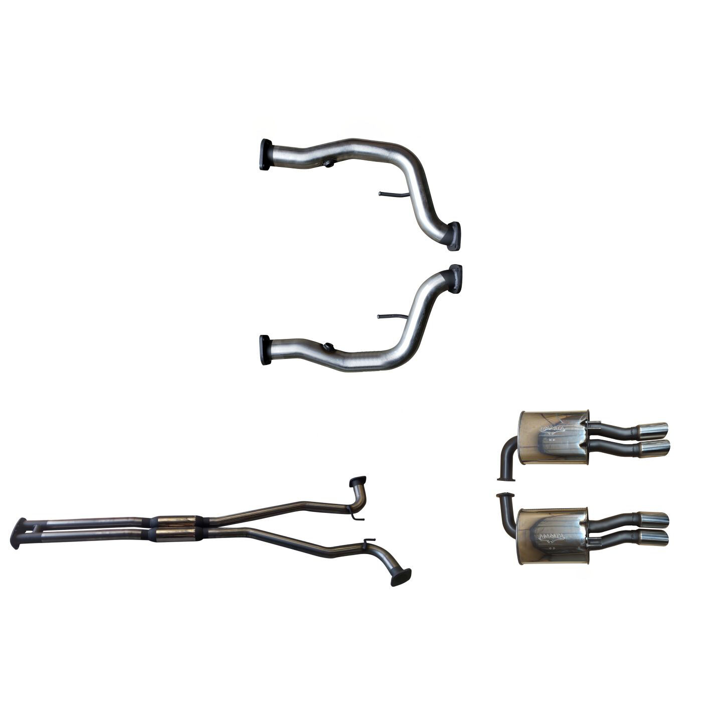Manta Holden VE Ute & Maloo 2.5in Catback Hotdog/Muffler Stainless Steel image