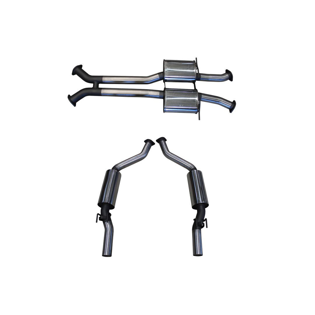 Manta HSV Maloo VY 3in Dual Catback Muffler/Muffler Stainless Steel image