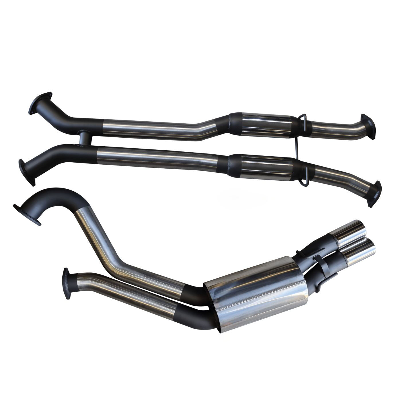 Manta Holden Commodore VU VY VZ V8 Ute 3in Dual Catback Hotdog/Muffler Stainless Steel image