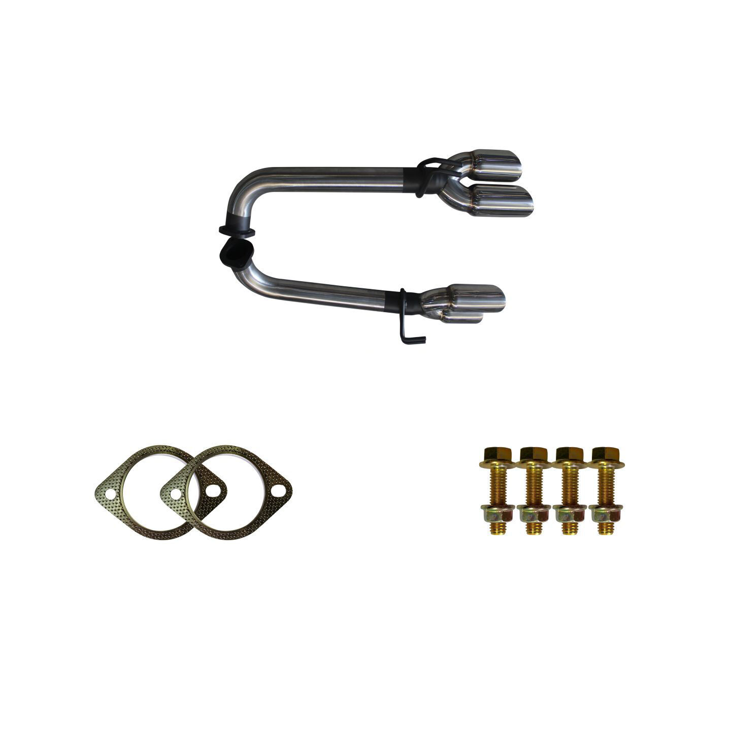 Manta Holden VE SS & Maloo Ute V8 6.0L 2.5in Dual Rear Tail Pipes Muffler Delete Kit image