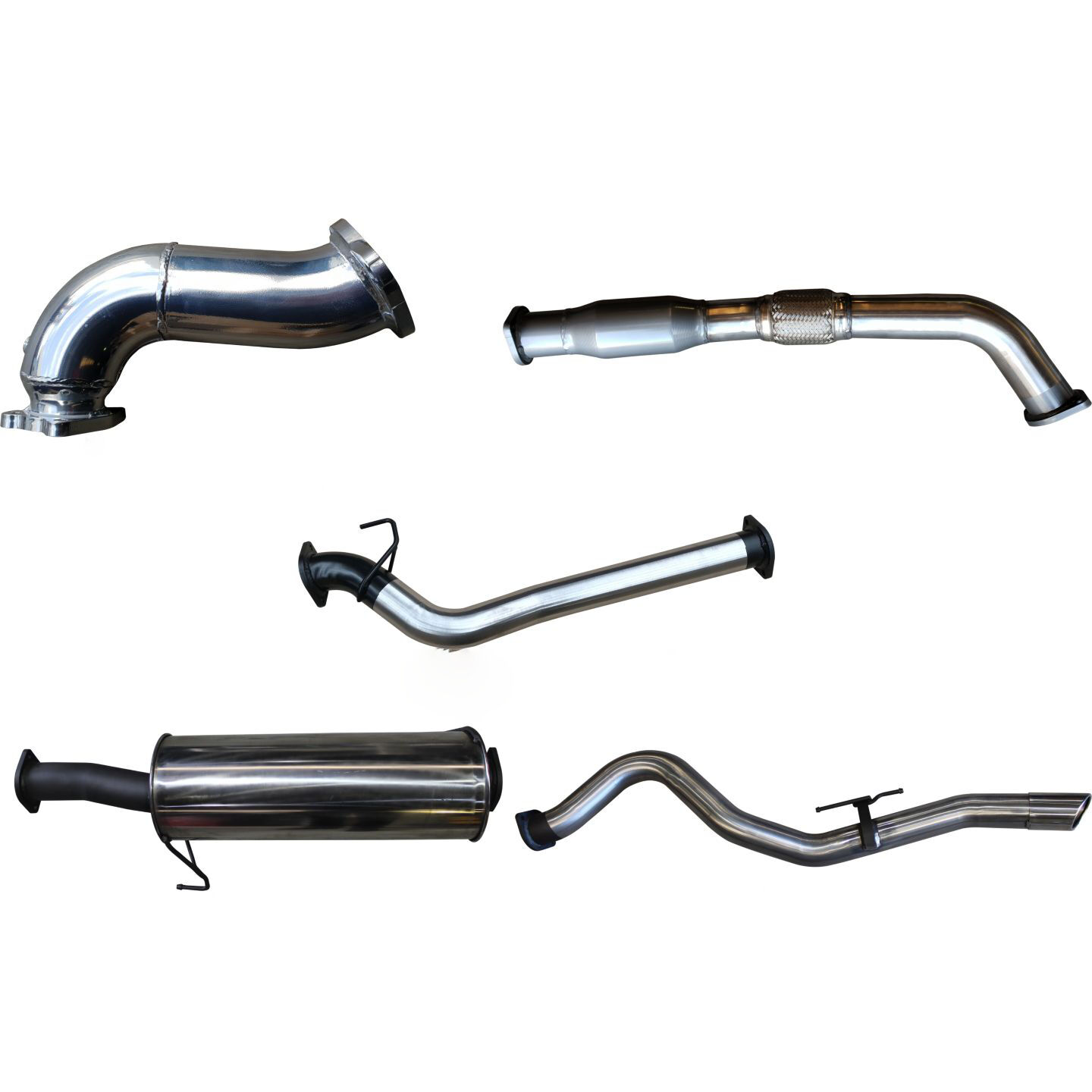 Manta Isuzu DMAX 3.0L 08 - 10 LWB With Cat Stainless Steel image