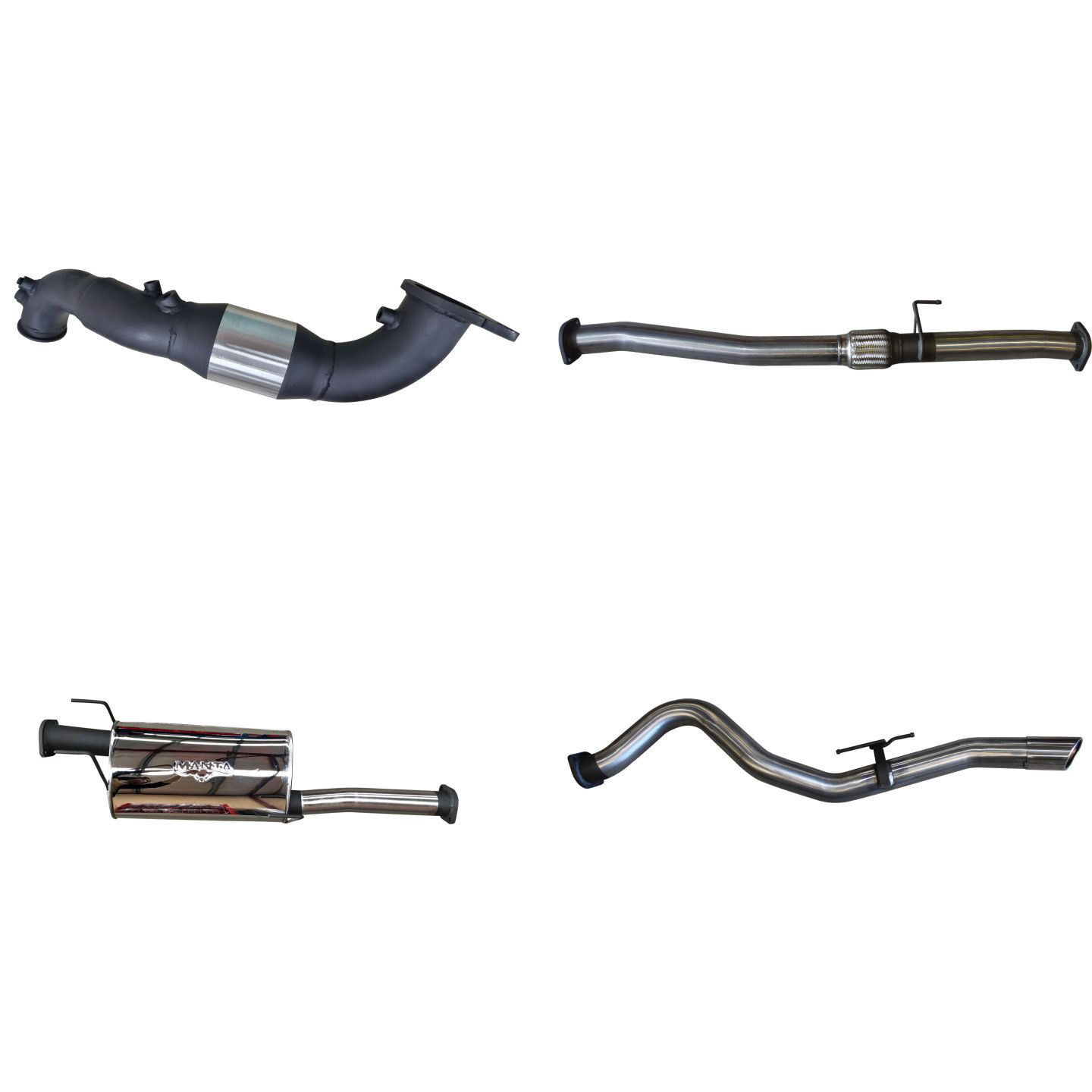 Manta Isuzu DMAX 2020 ON 3.0L Turbo Back With Cat & Muffler Stainless Steel image