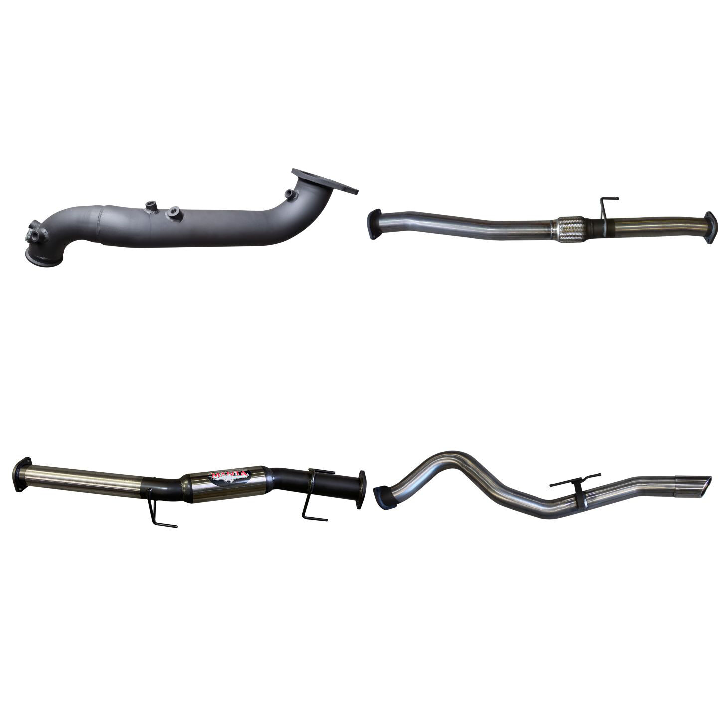 Manta Isuzu DMAX 2020 ON 3.0L Turbo Back Without Cat & With Hotdog Stainless Steel image