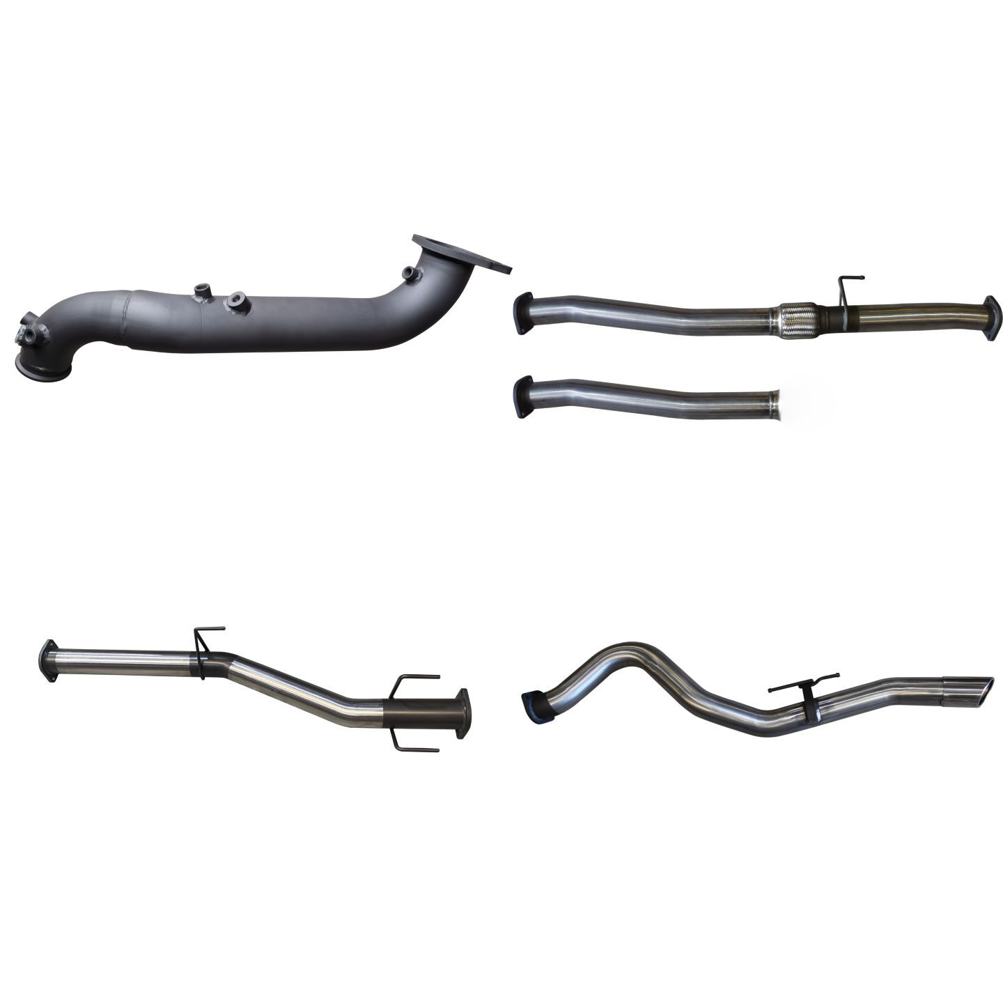 Manta Isuzu DMAX 2020 ON 3.0L Turbo Back Without Cat & Without Muffler Stainless Steel image