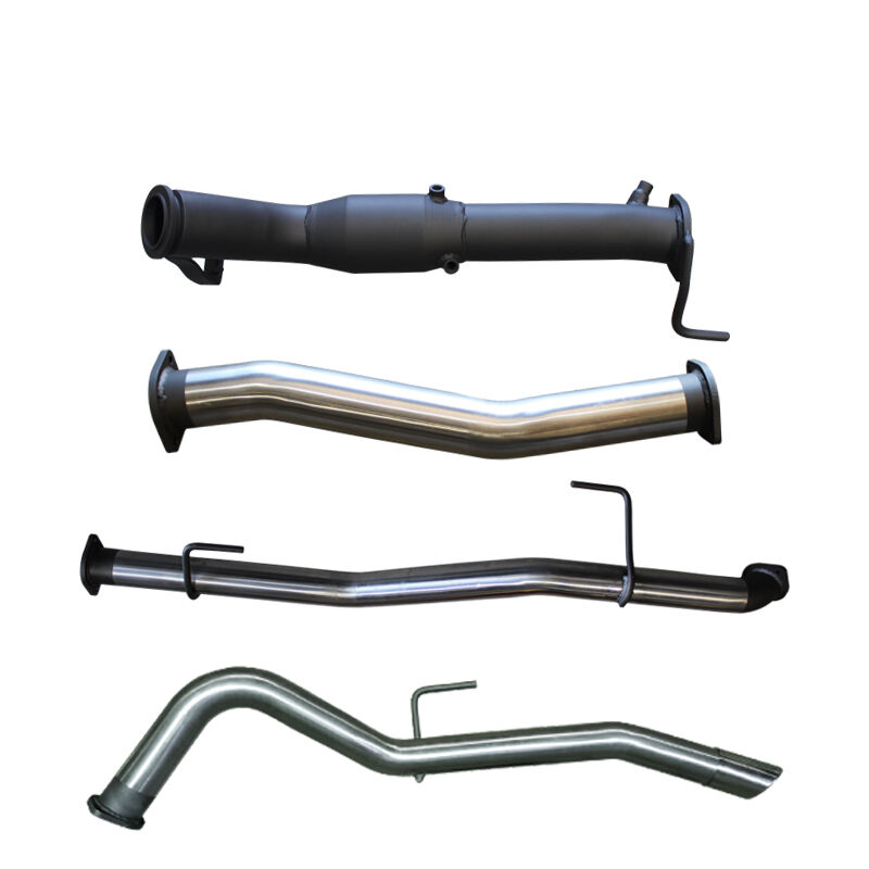 Manta Nissan Navara NP300 3in Turbo Back Exhaust System With Cat, WOM Stainless Steel image