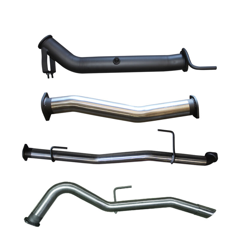 Manta Nissan Navara NP300 3in Turbo Back Exhaust System Without Cat, WOM Stainless Steel image