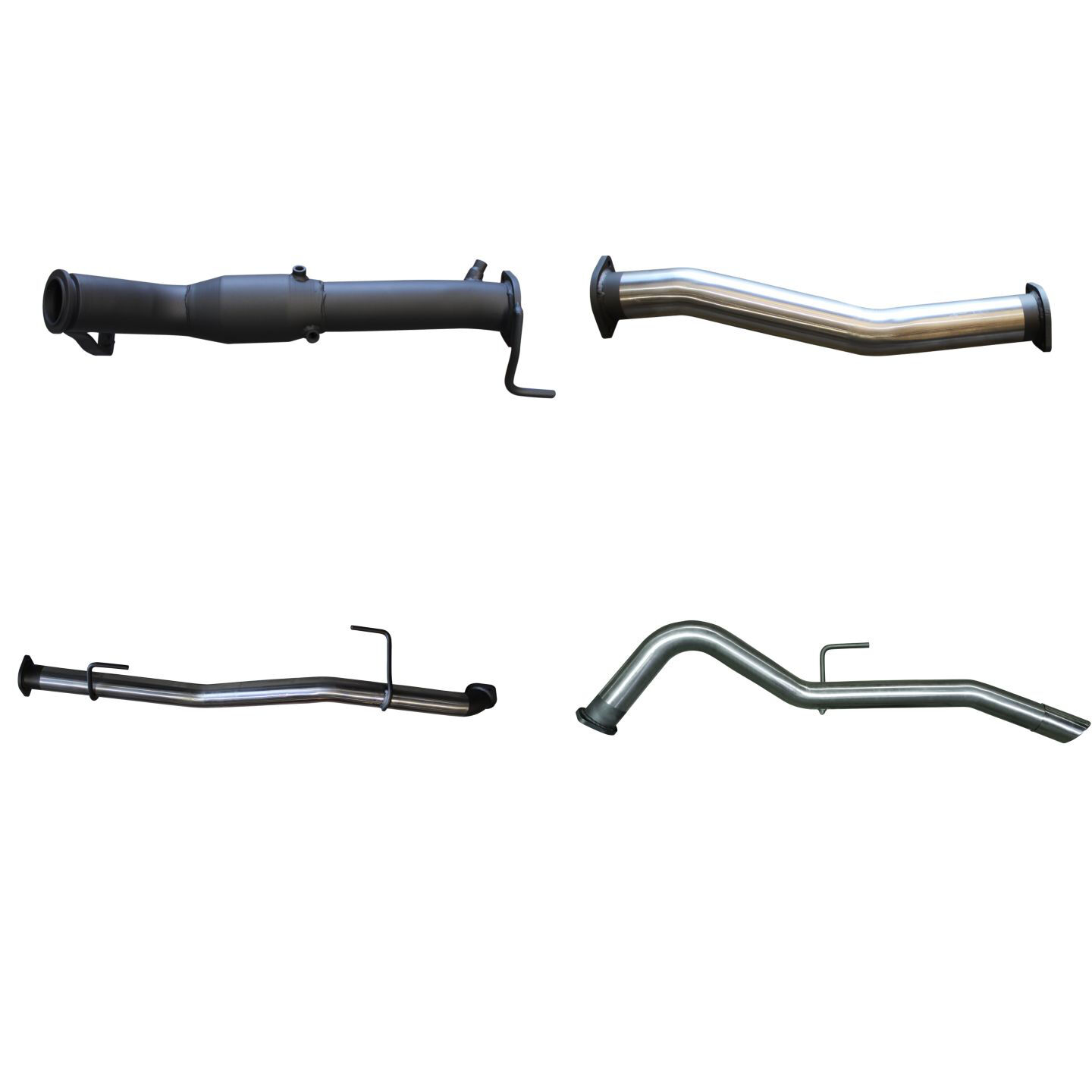Manta Nissan Navara NP300 3in Turbo Back Exhaust System With Cat, Hotdog Stainless Steel image