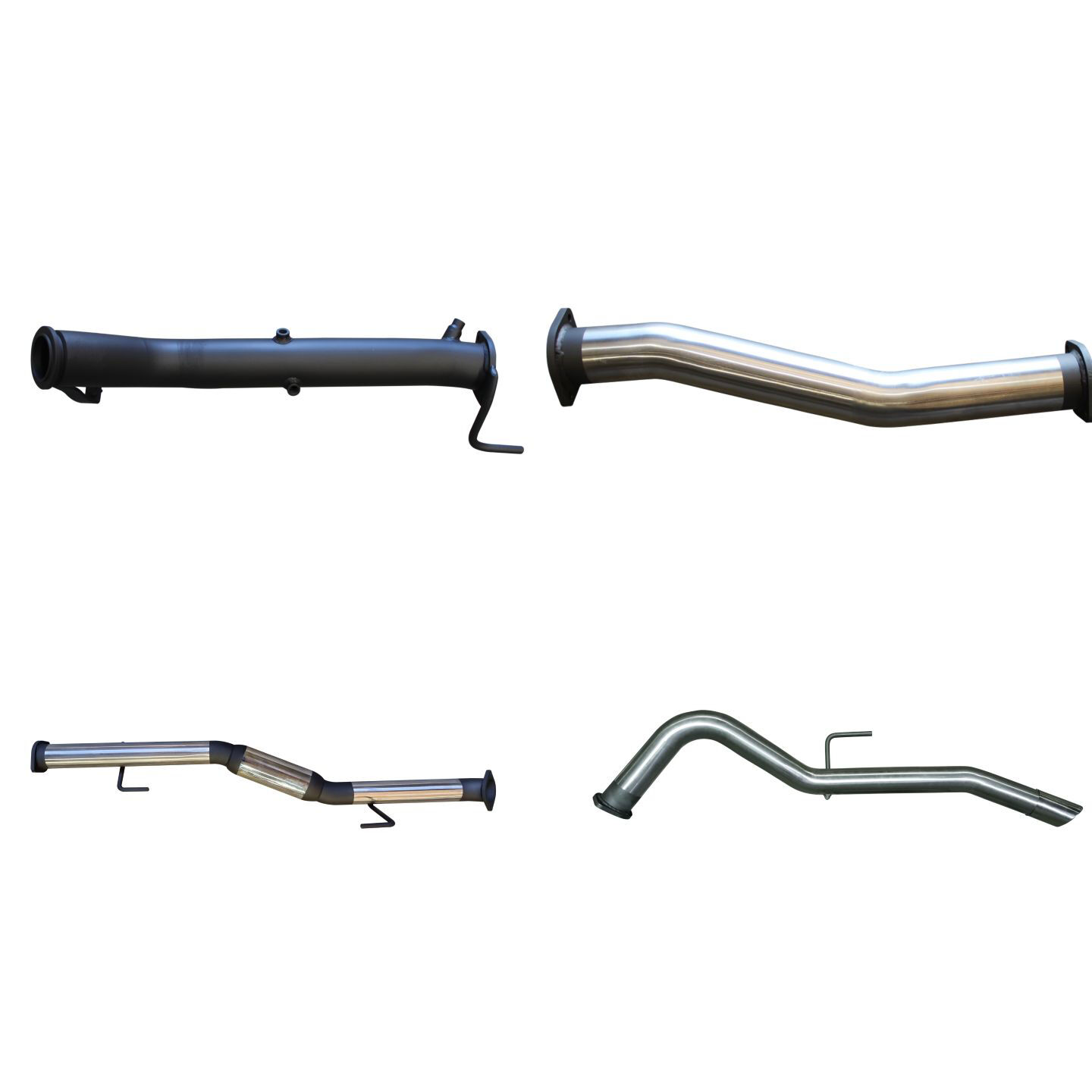 Manta Nissan Navara NP300 3in Turbo Back Exhaust System Without Cat, Hotdog Stainless Steel image