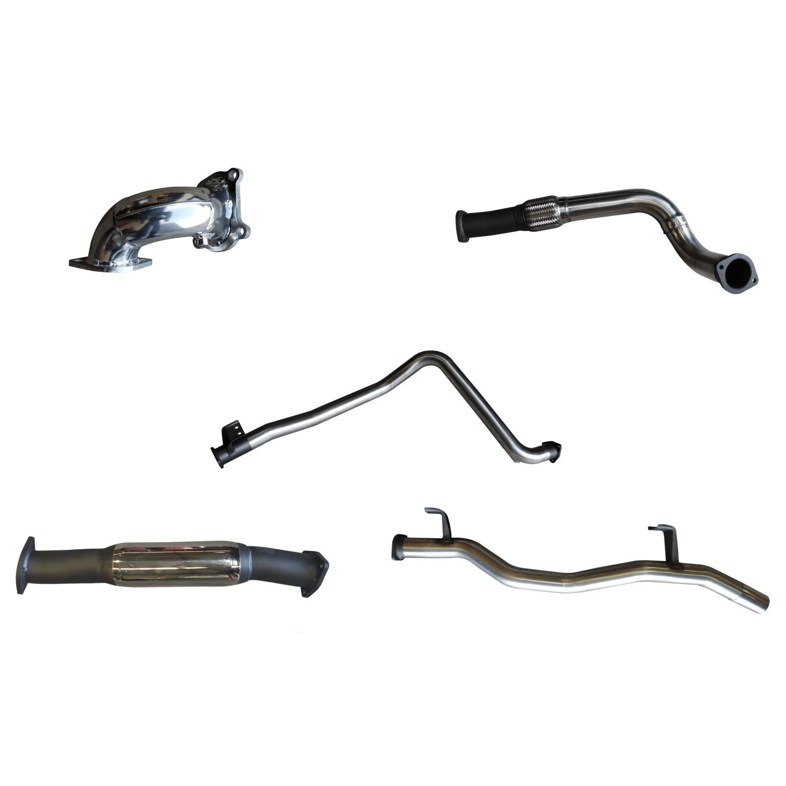 Manta Toyota Landcruiser HDJ79 4.2L Ute 3in Turbo Back With Hotdog Stainless Steel image