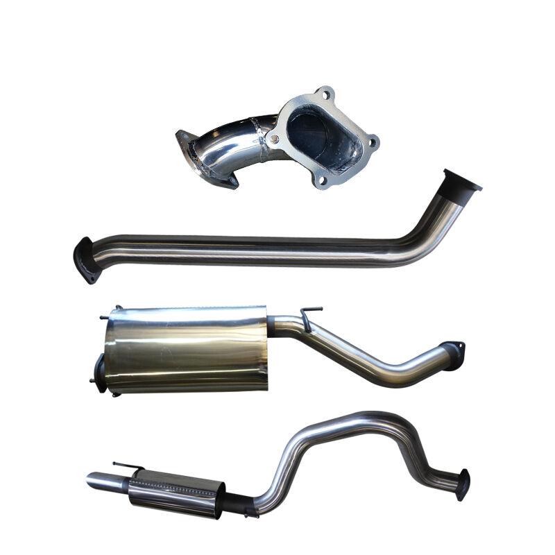 Manta Toyota Landcruiser HDJ100 4.2L TD Wagon 3in Centre & RearMufflers Stainless Steel image