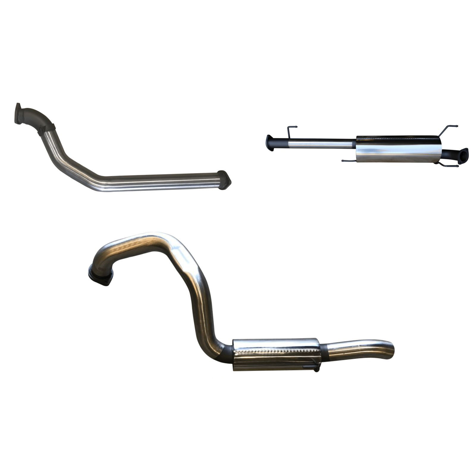 Manta Toyota Prado KDJ120 150 3.0L D4D 3in, No Cat Stainless Steel image