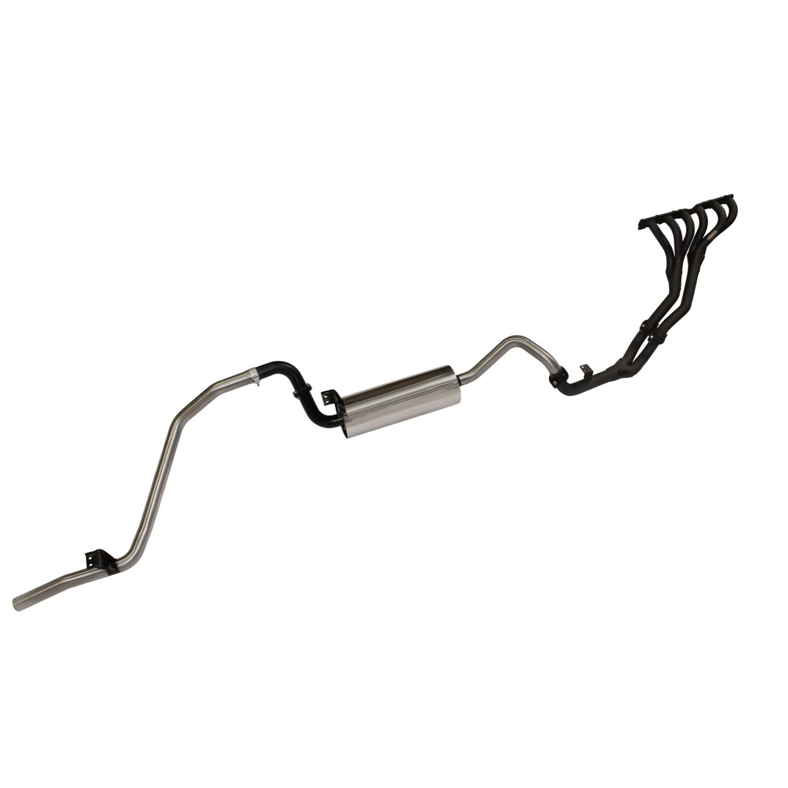 Manta Toyota Landcruiser FZJ80 4.5L Extractors & 2.5in Full System Stainless Steel image