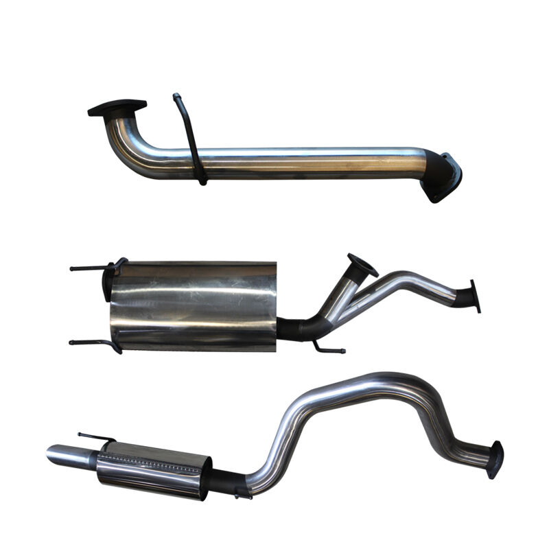 Manta UZJ100 Landcruiser 4.7L V8 3in Cat Back Exhaust With Centre & Rear Muffler Stainless Steel image