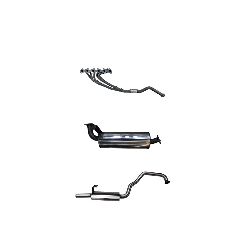 Manta Toyota Landcruiser HZJ105 4.2L Extractors & 2.5in Muffler/Muffler image