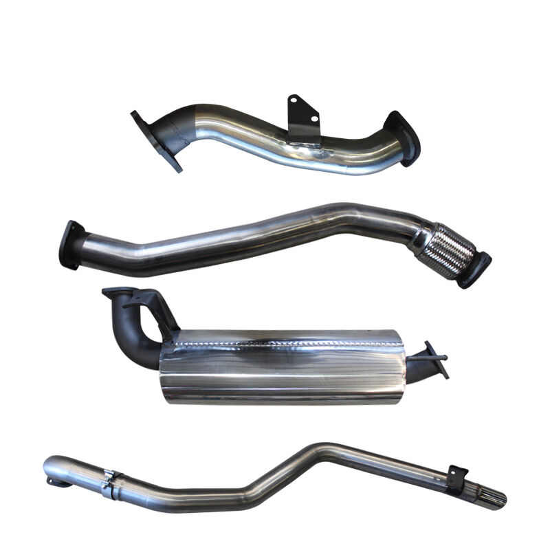 Manta Toyota Landcruiser HZJ105 CT26 Turbo 3in Turbo Back with Muffler Stainless Steel image
