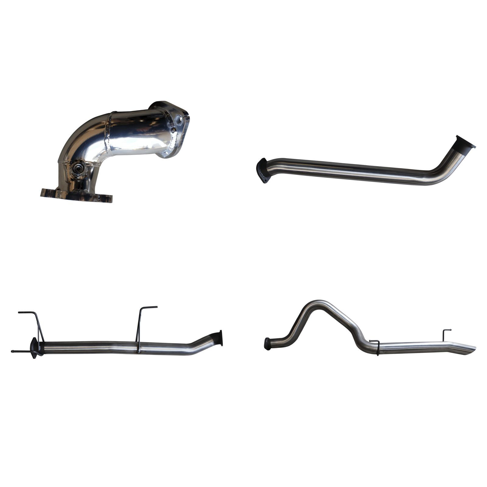 Manta Toyota Landcruiser HDJ100 4.2L TD Wagon 3in Without Centre Muffler & With Rear Tail Stainless Steel image