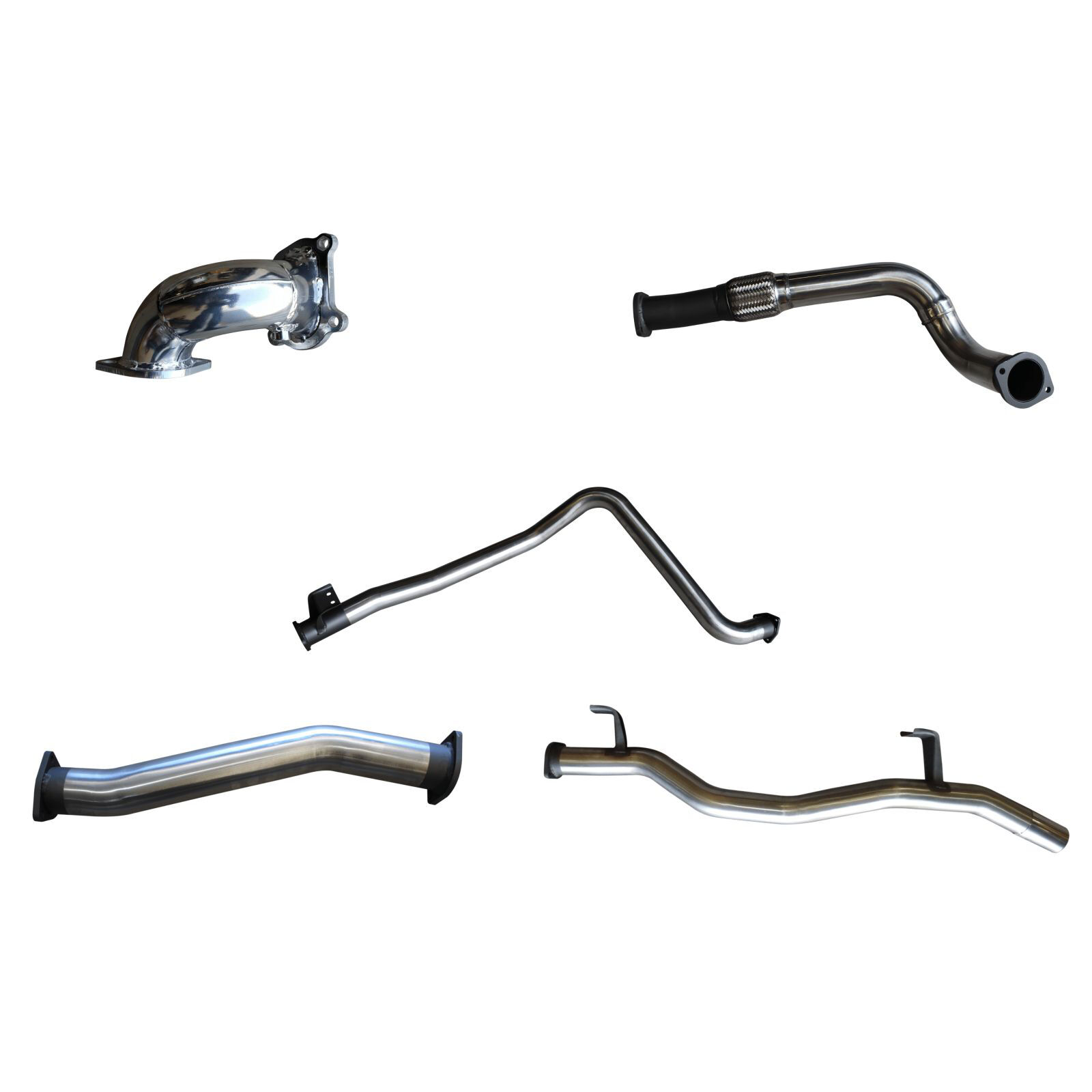 Manta Toyota Landcruiser HDJ79 Ute 3 Turbo Back Without Muffler Stainless Steel image