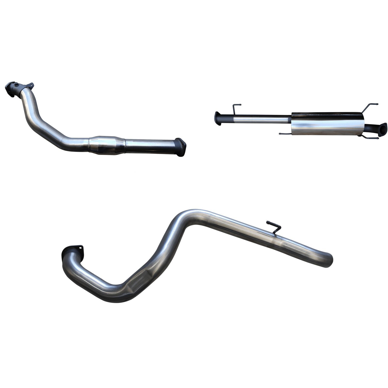 Manta Toyota Prado KDJ120 150 3.0L D4D 3in With Cat & Without Rear Muffler Stainless Steel image