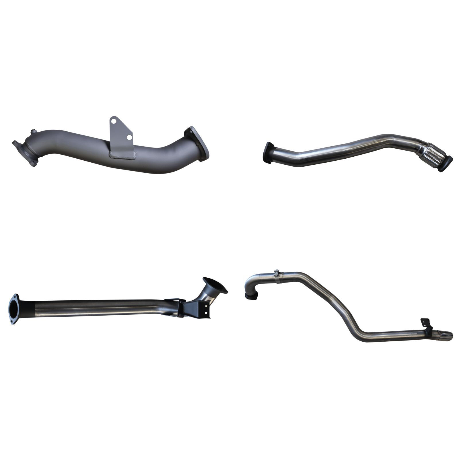 Manta Toyota Landcruiser HZJ105 DTS Turbo 3in Turbo Back without Muffler Stainless Steel image