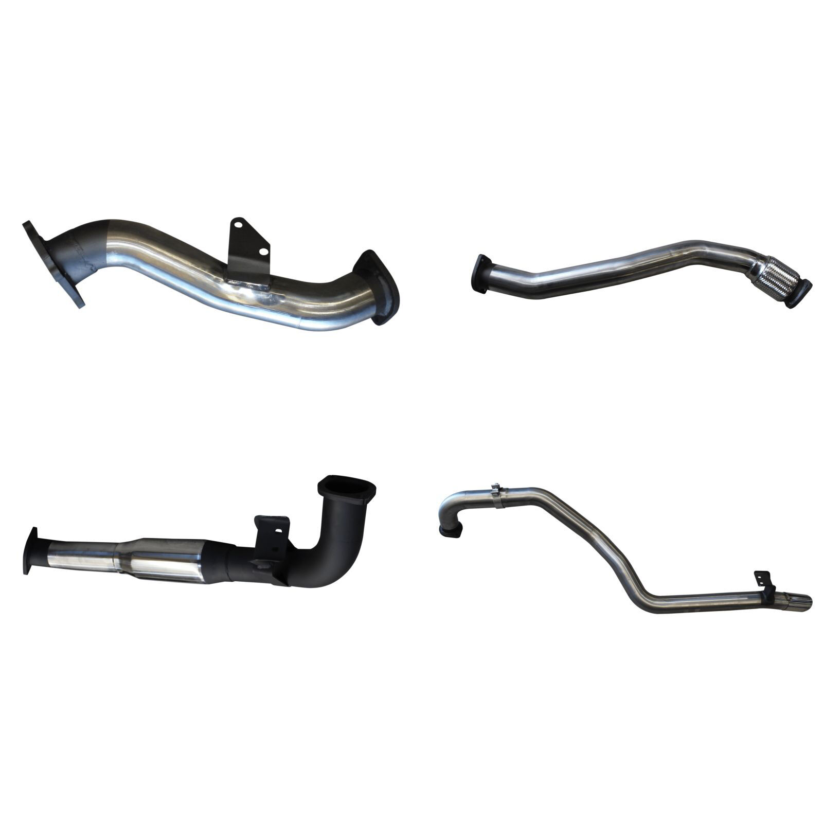 Manta Toyota Landcruiser HZJ105 CT26 Turbo 3in Turbo Back with Hotdog Stainless Steel image