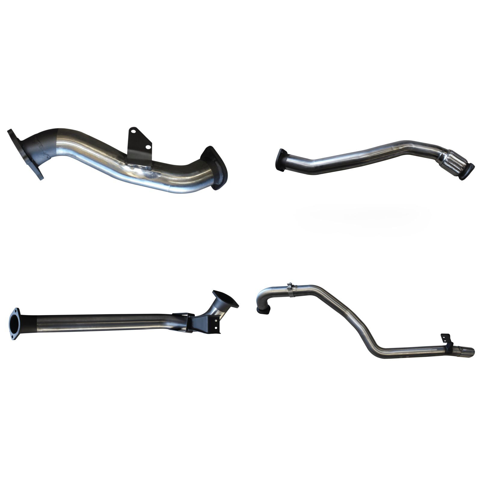 Manta Toyota Landcruiser HZJ105 CT26 Turbo 3in Turbo Back without Muffler Stainless Steel image