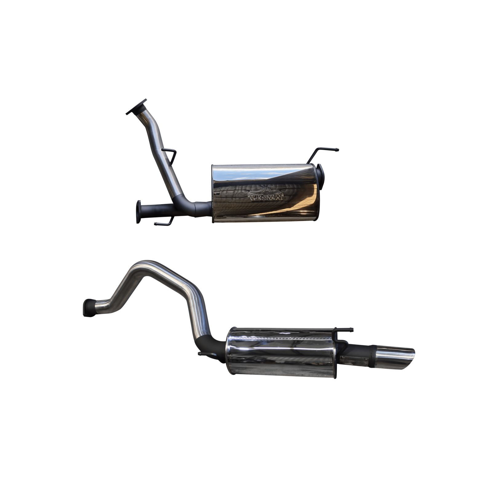 Manta URJ202 2012 on 4.6L V8 CatBack 3in with Centre Muffler & Single 3¼in SS Tip Stainless Steel image