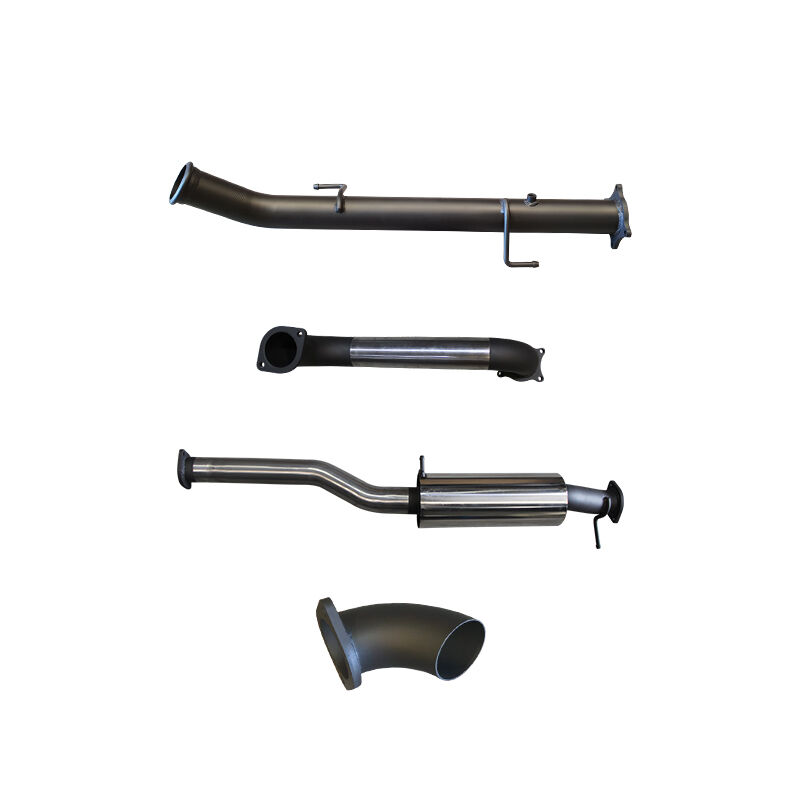 Manta Volkswagen Amarok V6 3in Dump PIPE Back With Small Muffler Dump At Diff Stainless Steel image