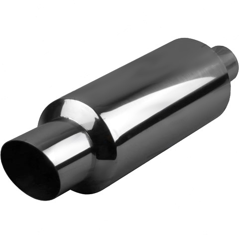 Angle Cut Tip - 6" Round, In 2-1/2", L 14", Total L 22", Tip Out 4", Tip L 4", Stainless, Bracket SSRB06 image