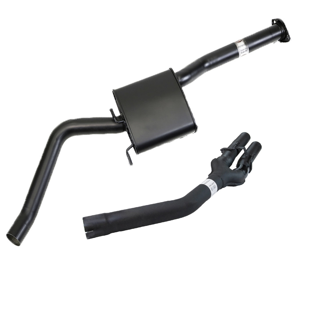 Redback 2.5 Inch Sports System VT VX VY V6 Commodore Wagon & Ute Dual Outlet Tail Pipe image