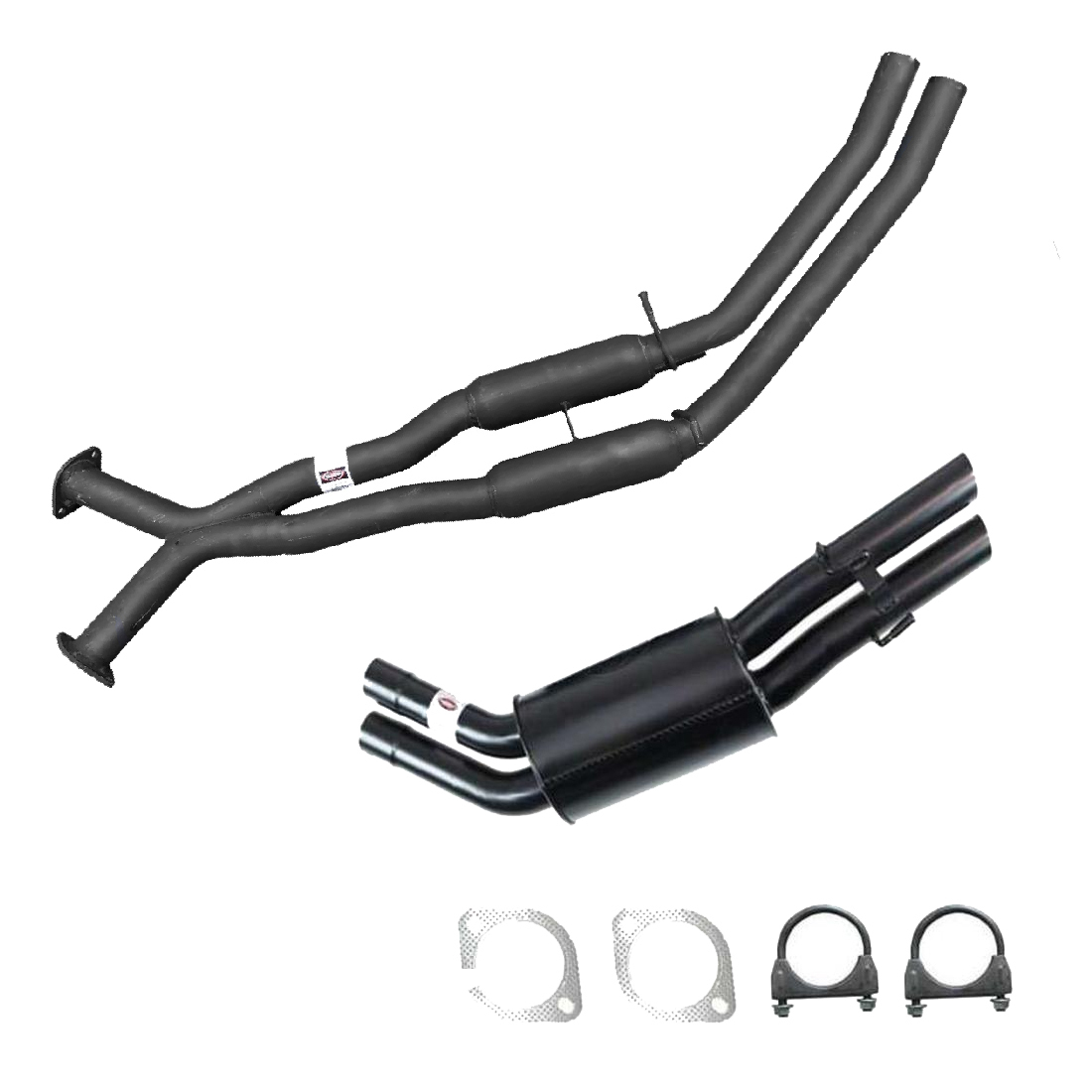 Holden Statesman WL V8 5.7 6.0 Twin 2.5" Redback Mild Steel Exhaust  image