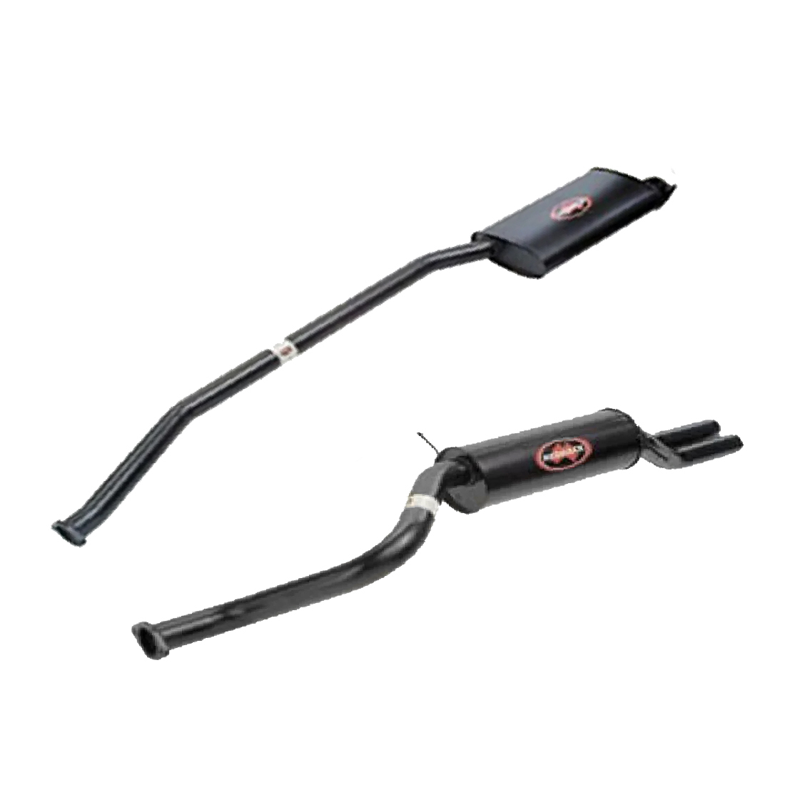 Redback 2 1/2" Ford Falcon AU Ute Cat Back System - Dual Outlet Rear image