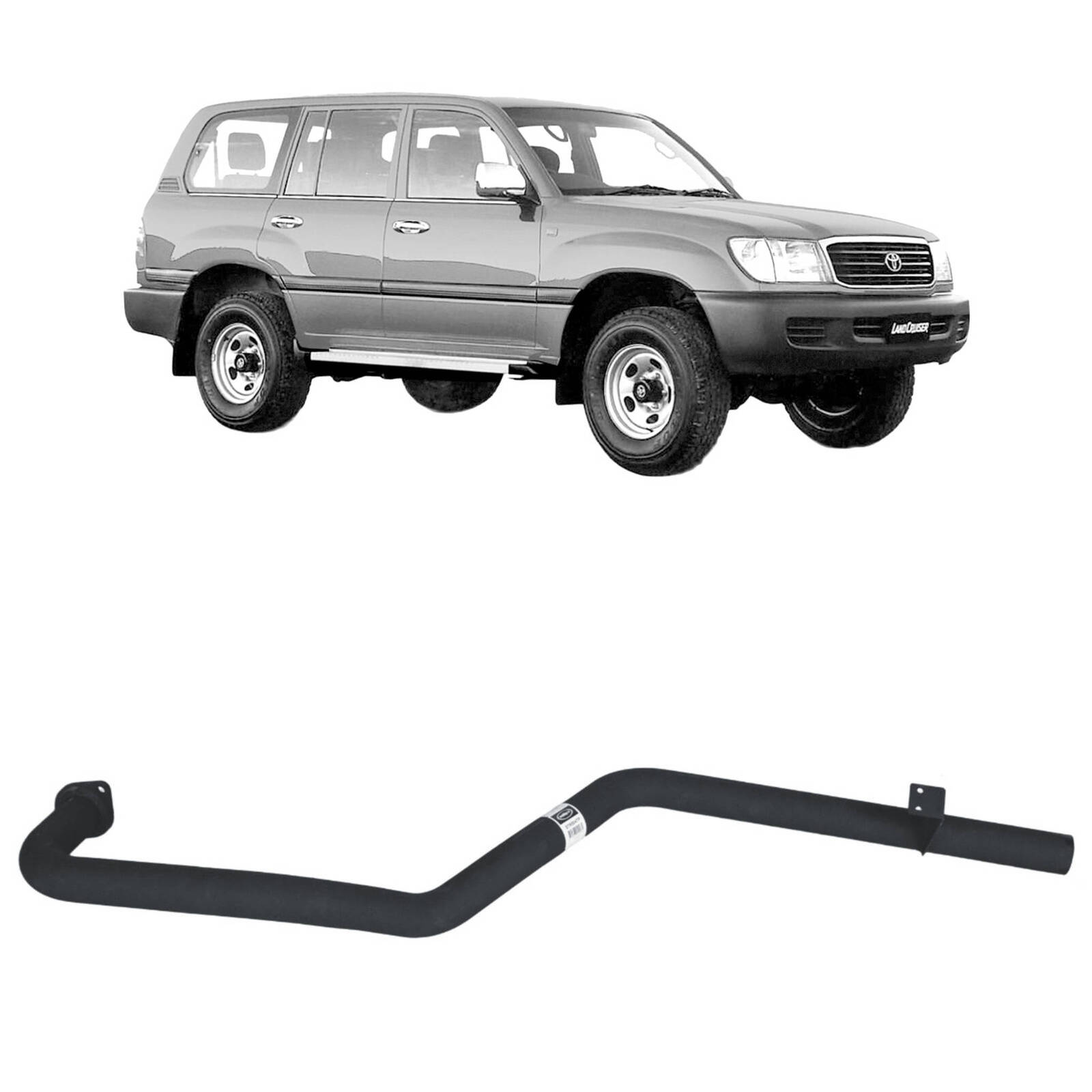 Redback Performance Tailpipe Assembly for Toyota Landcruiser 105 Series Wagon 4.2L 1HZ & 4.5L FZ (03/1998 - 10/2007) image